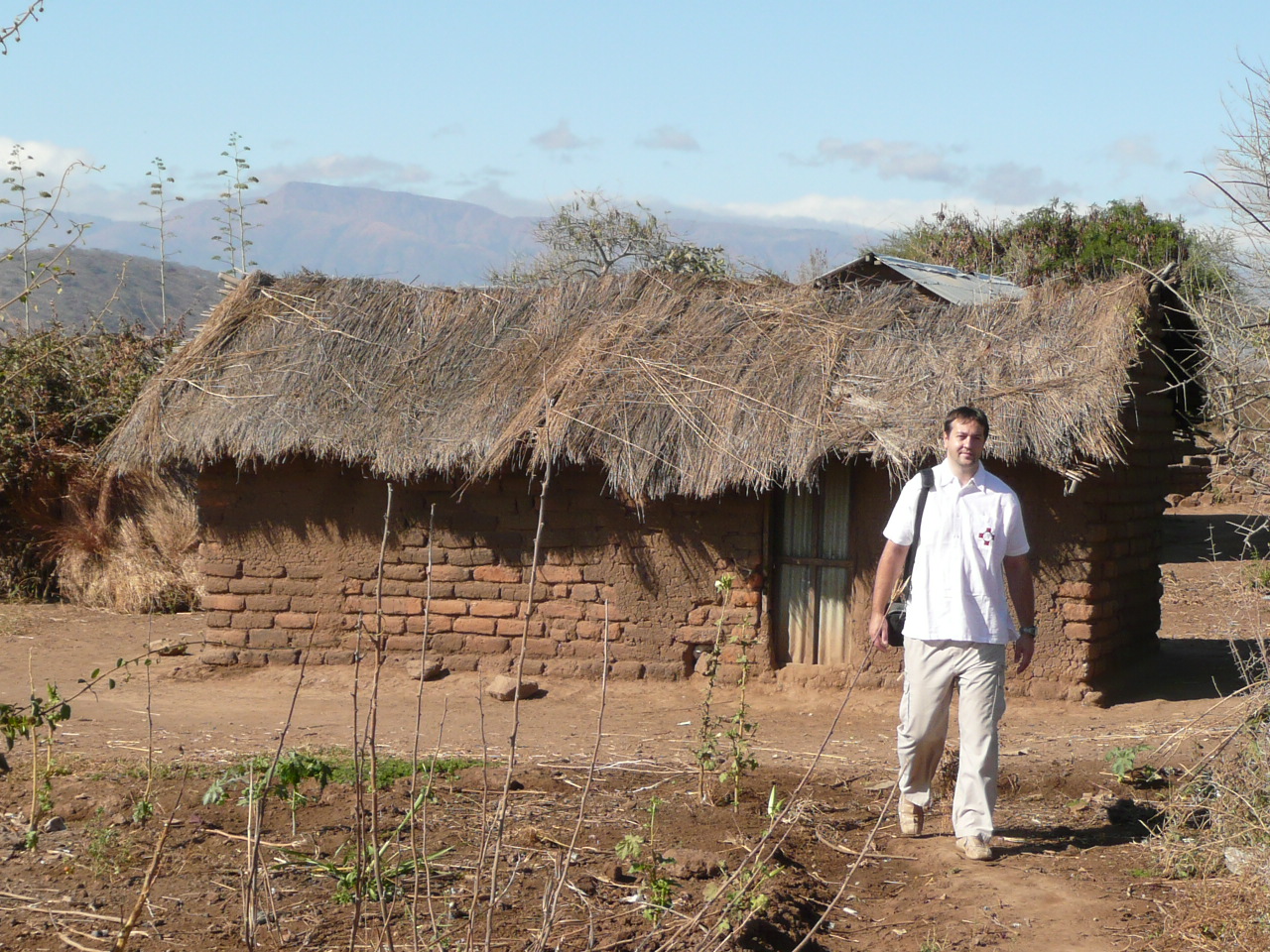 Návštevy pacientů na venkově v Africe